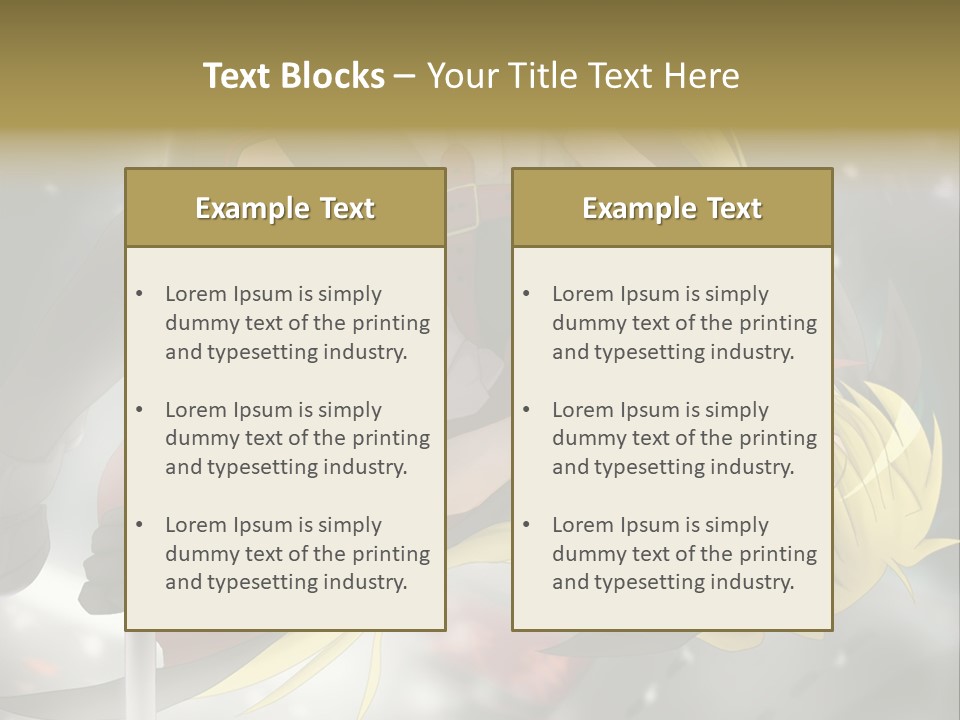 A Woman In A Red And Black Outfit With A Sword PowerPoint Template