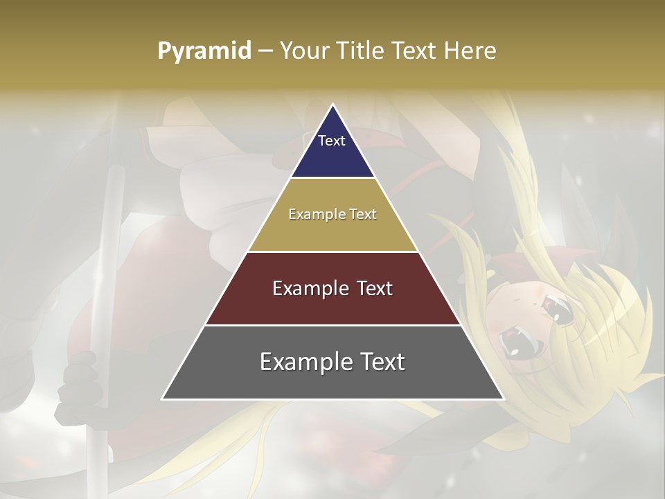 A Woman In A Red And Black Outfit With A Sword PowerPoint Template