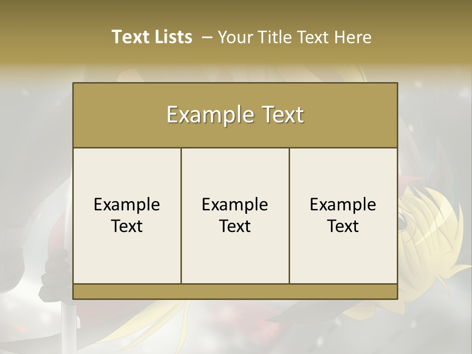 A Woman In A Red And Black Outfit With A Sword PowerPoint Template