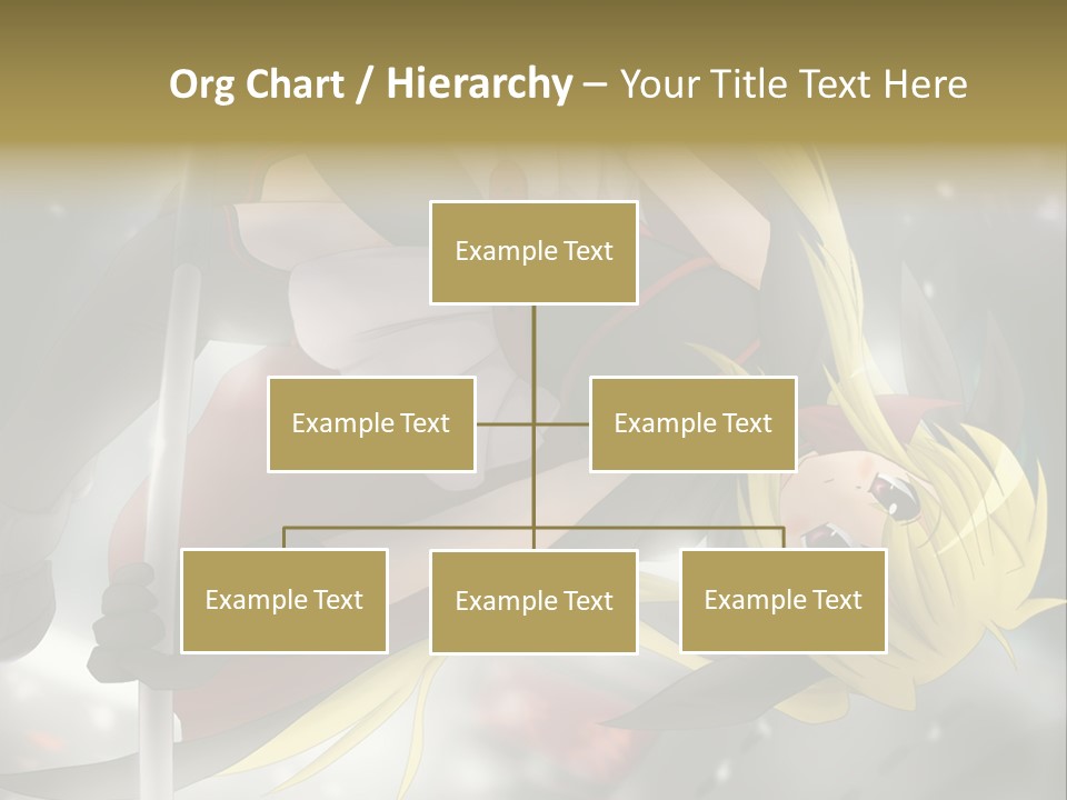 A Woman In A Red And Black Outfit With A Sword PowerPoint Template