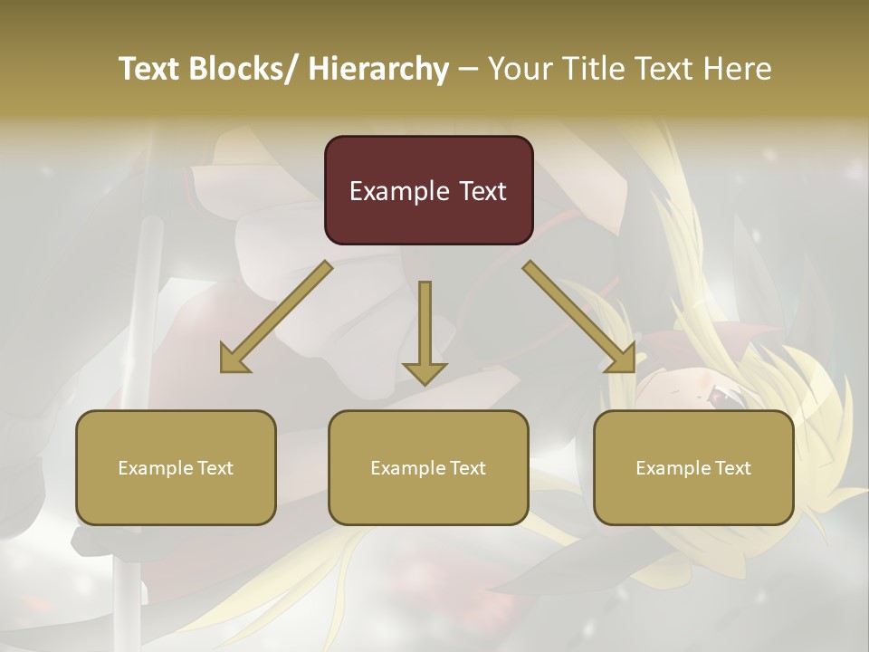 A Woman In A Red And Black Outfit With A Sword PowerPoint Template