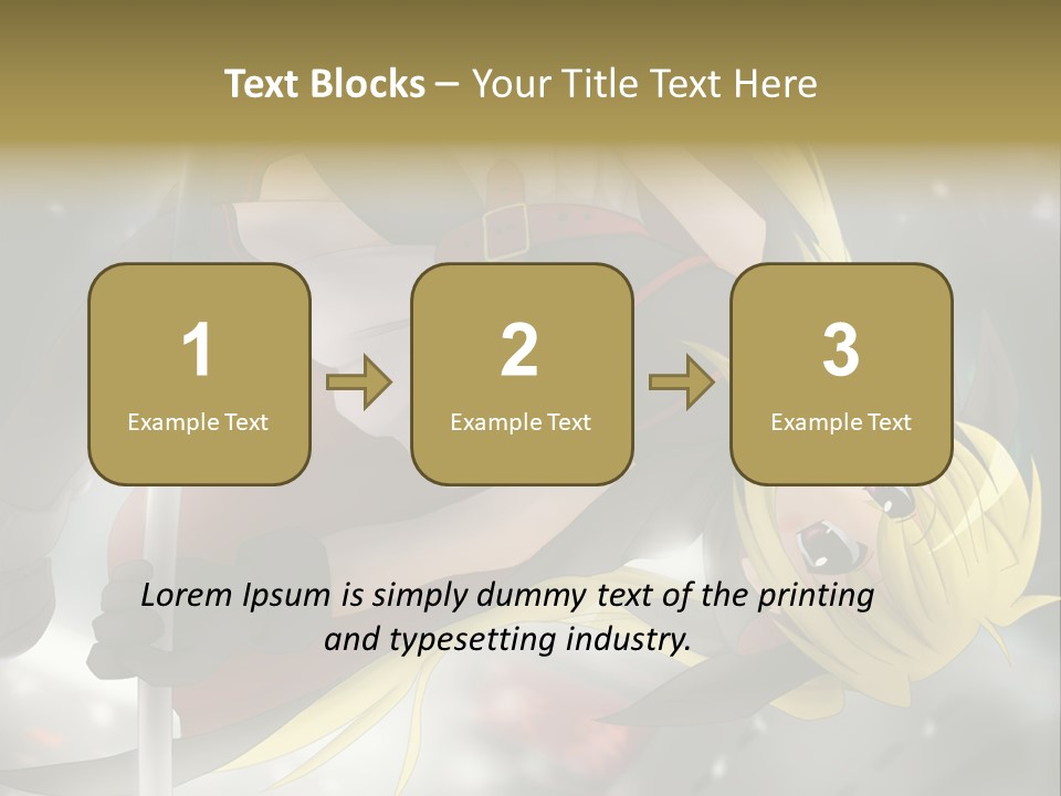 A Woman In A Red And Black Outfit With A Sword PowerPoint Template