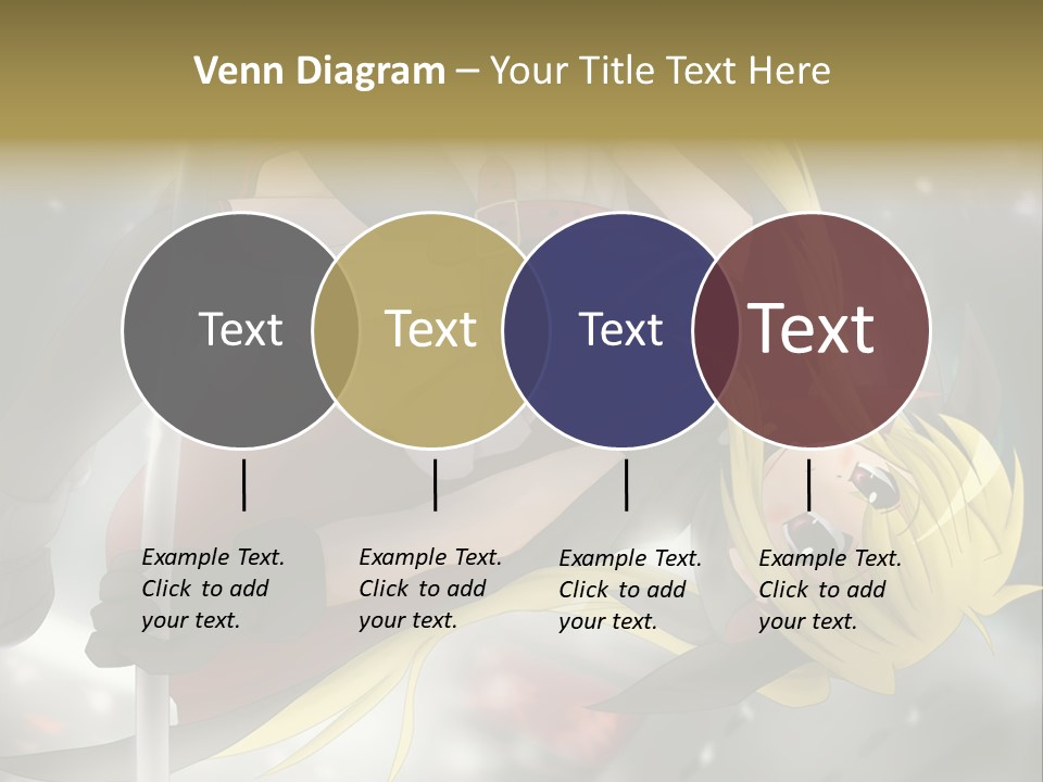 A Woman In A Red And Black Outfit With A Sword PowerPoint Template