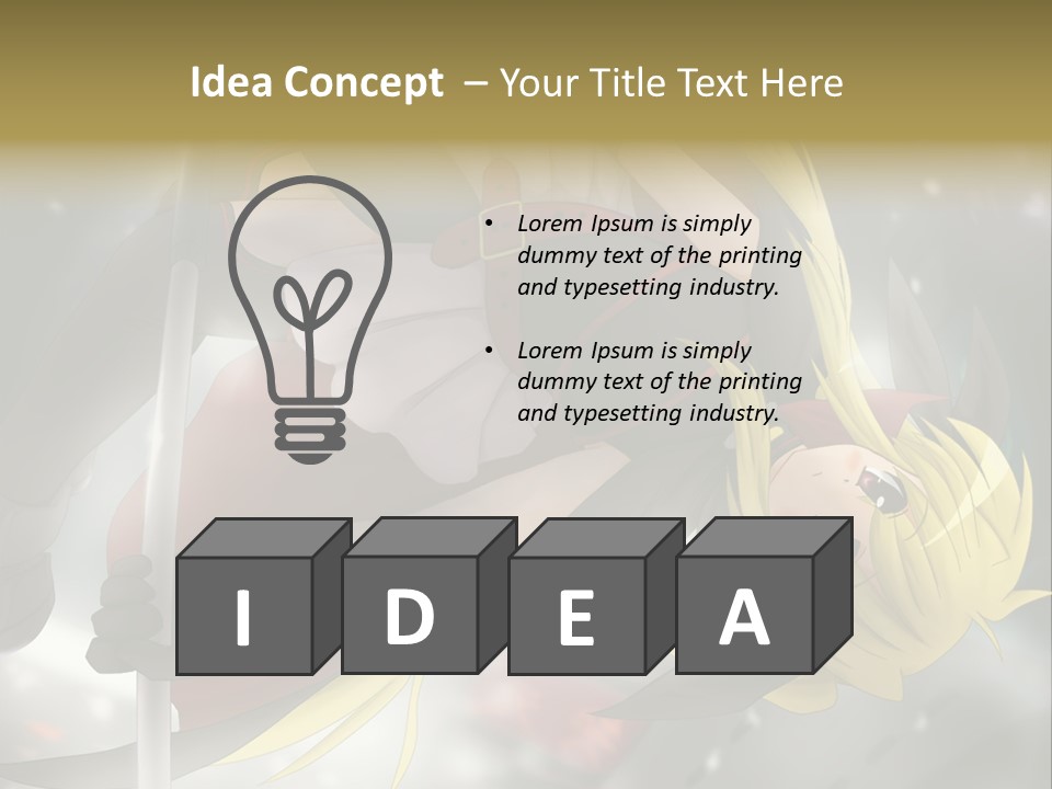 A Woman In A Red And Black Outfit With A Sword PowerPoint Template