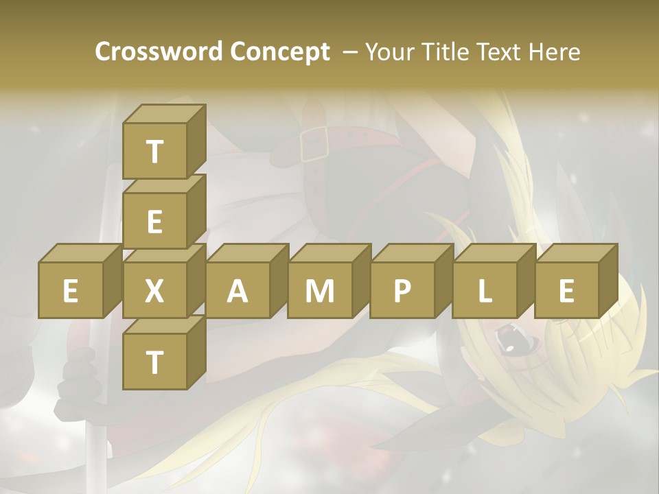 A Woman In A Red And Black Outfit With A Sword PowerPoint Template