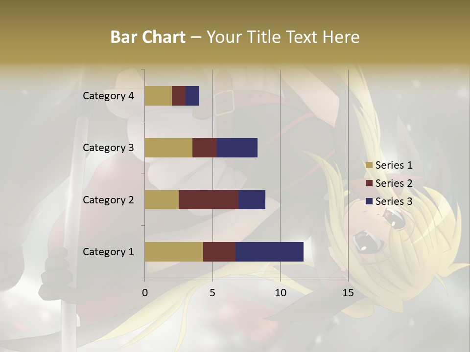 A Woman In A Red And Black Outfit With A Sword PowerPoint Template