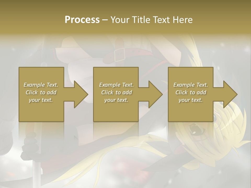 A Woman In A Red And Black Outfit With A Sword PowerPoint Template