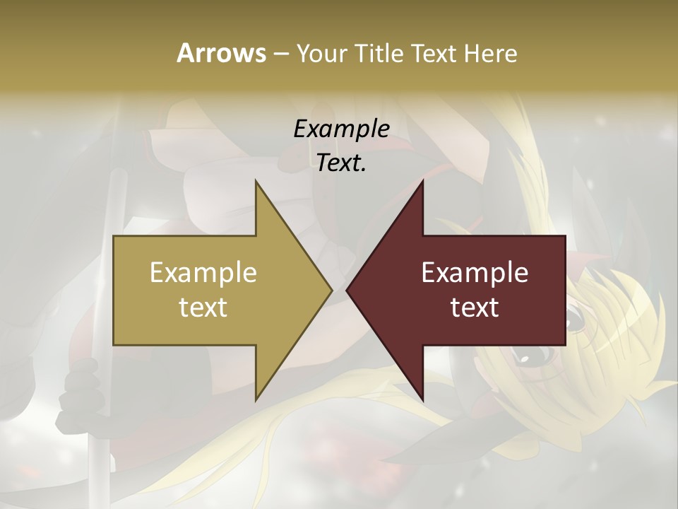 A Woman In A Red And Black Outfit With A Sword PowerPoint Template