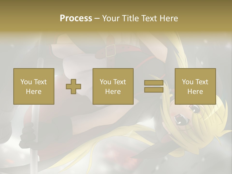 A Woman In A Red And Black Outfit With A Sword PowerPoint Template