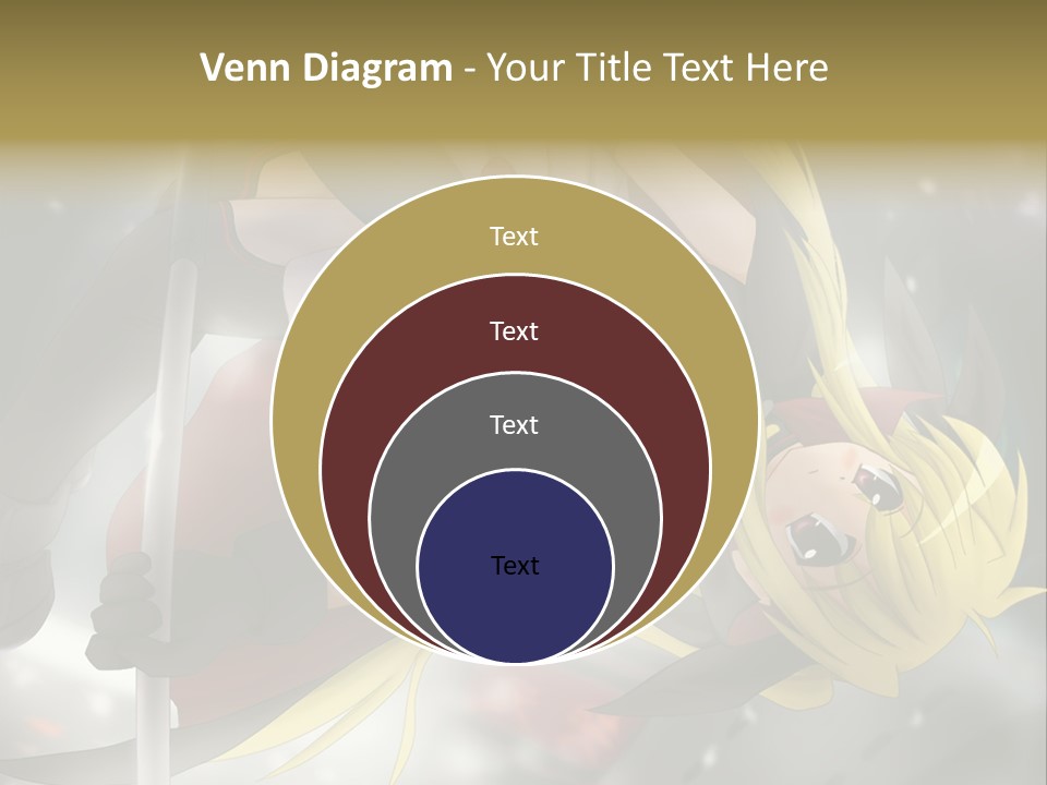 A Woman In A Red And Black Outfit With A Sword PowerPoint Template