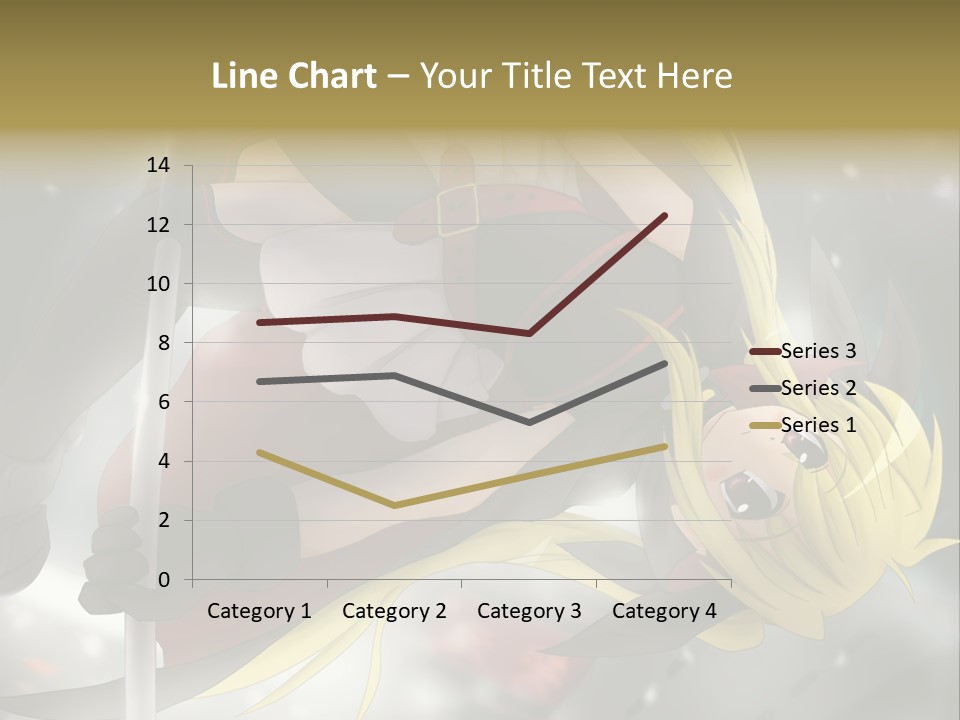 A Woman In A Red And Black Outfit With A Sword PowerPoint Template