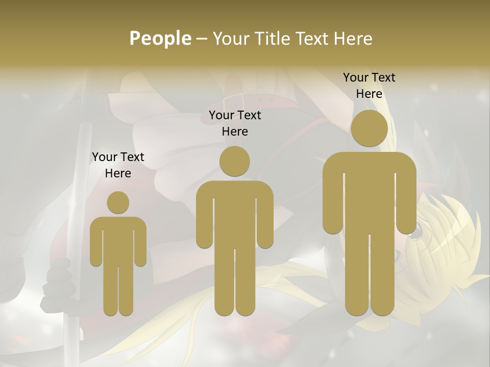 A Woman In A Red And Black Outfit With A Sword PowerPoint Template