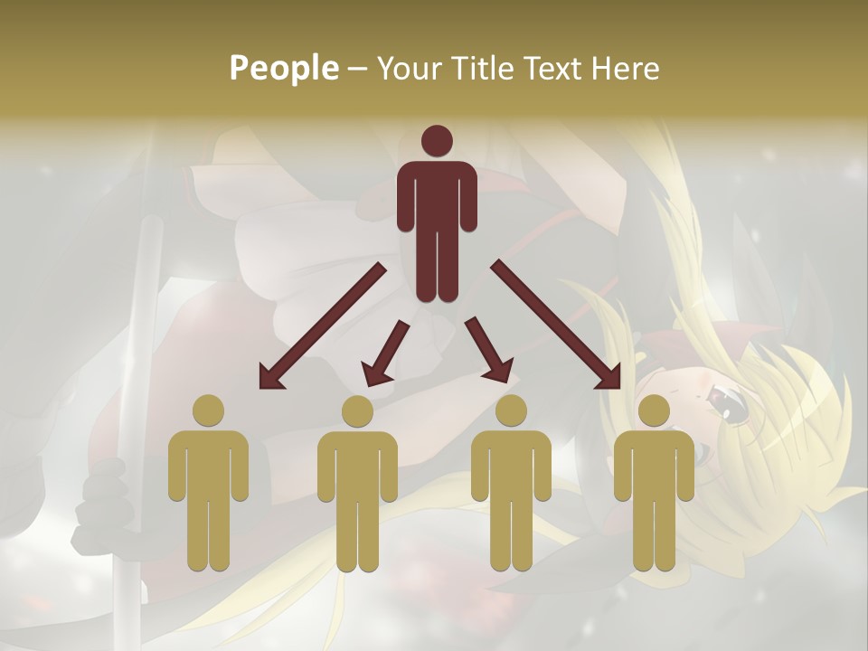 A Woman In A Red And Black Outfit With A Sword PowerPoint Template