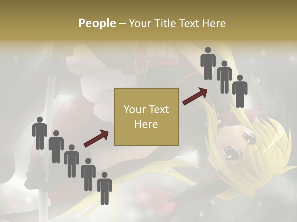 A Woman In A Red And Black Outfit With A Sword PowerPoint Template