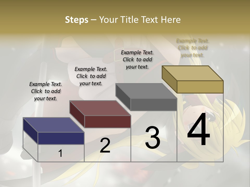 A Woman In A Red And Black Outfit With A Sword PowerPoint Template