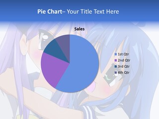 A Couple Of Anime Girls Hugging Each Other PowerPoint Template