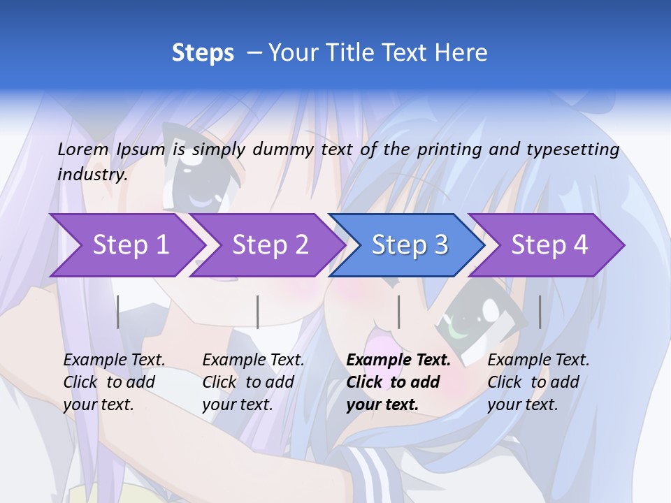 A Couple Of Anime Girls Hugging Each Other PowerPoint Template