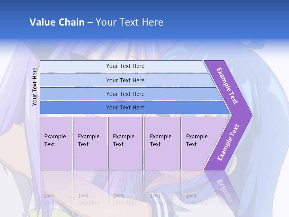 A Couple Of Anime Girls Hugging Each Other PowerPoint Template