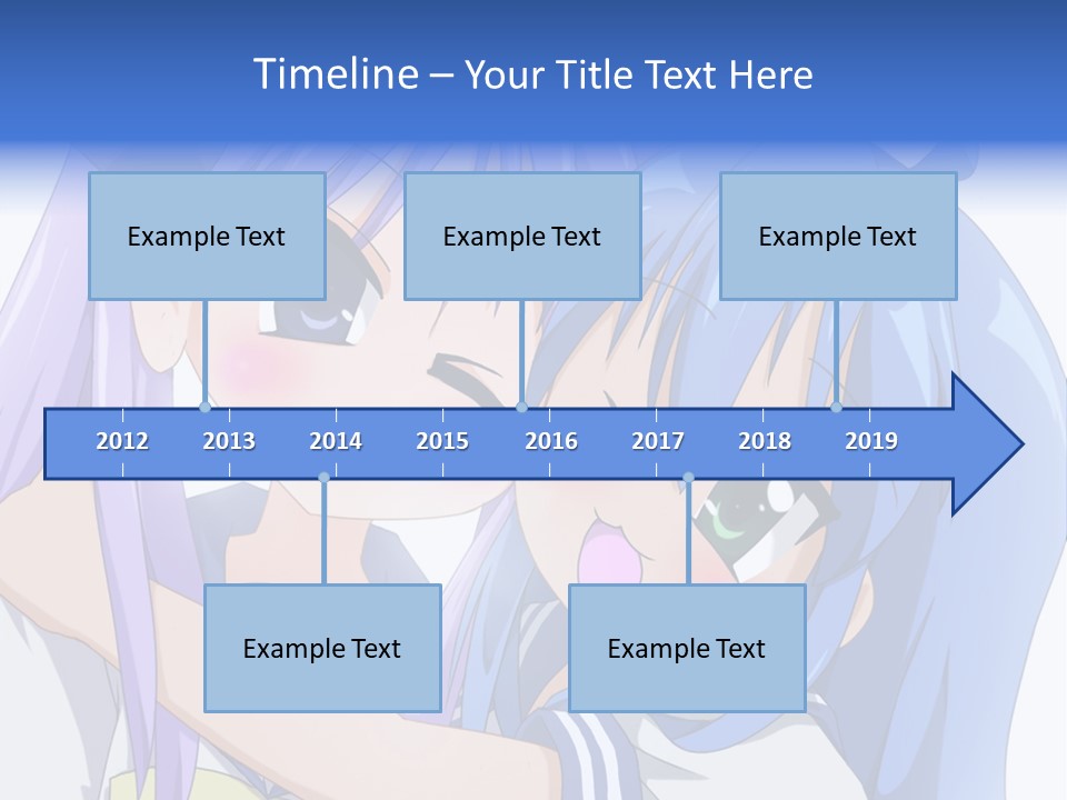A Couple Of Anime Girls Hugging Each Other PowerPoint Template