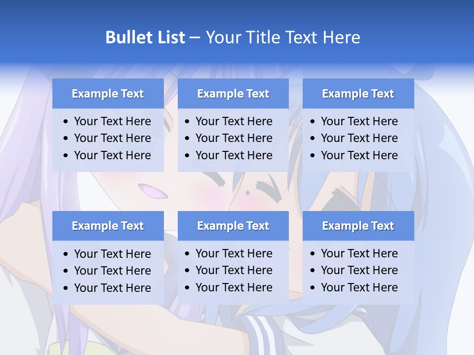 A Couple Of Anime Girls Hugging Each Other PowerPoint Template