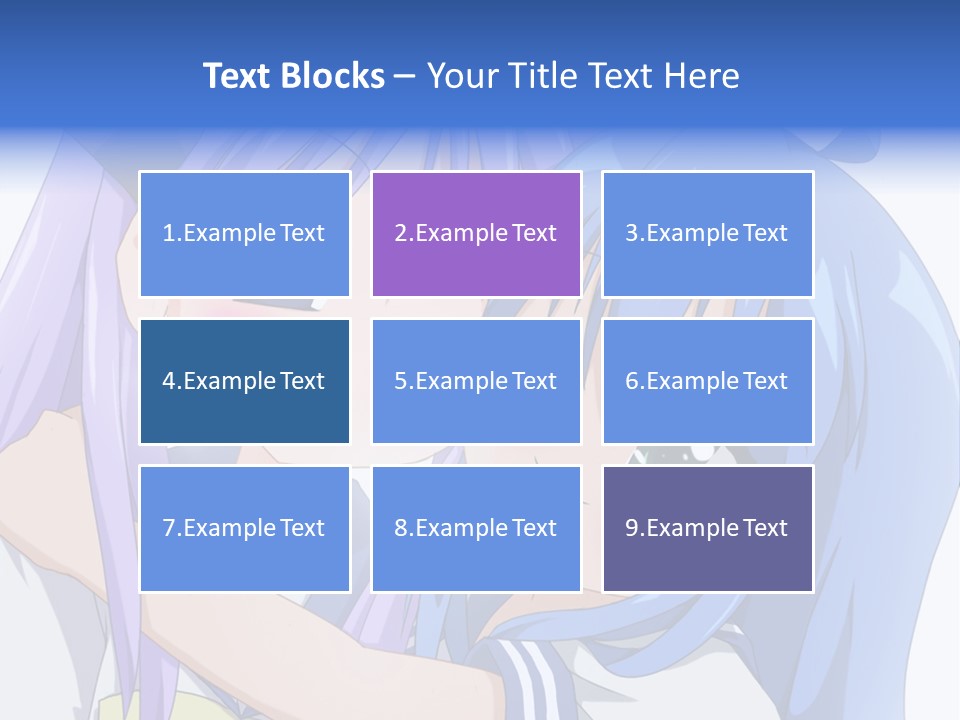 A Couple Of Anime Girls Hugging Each Other PowerPoint Template