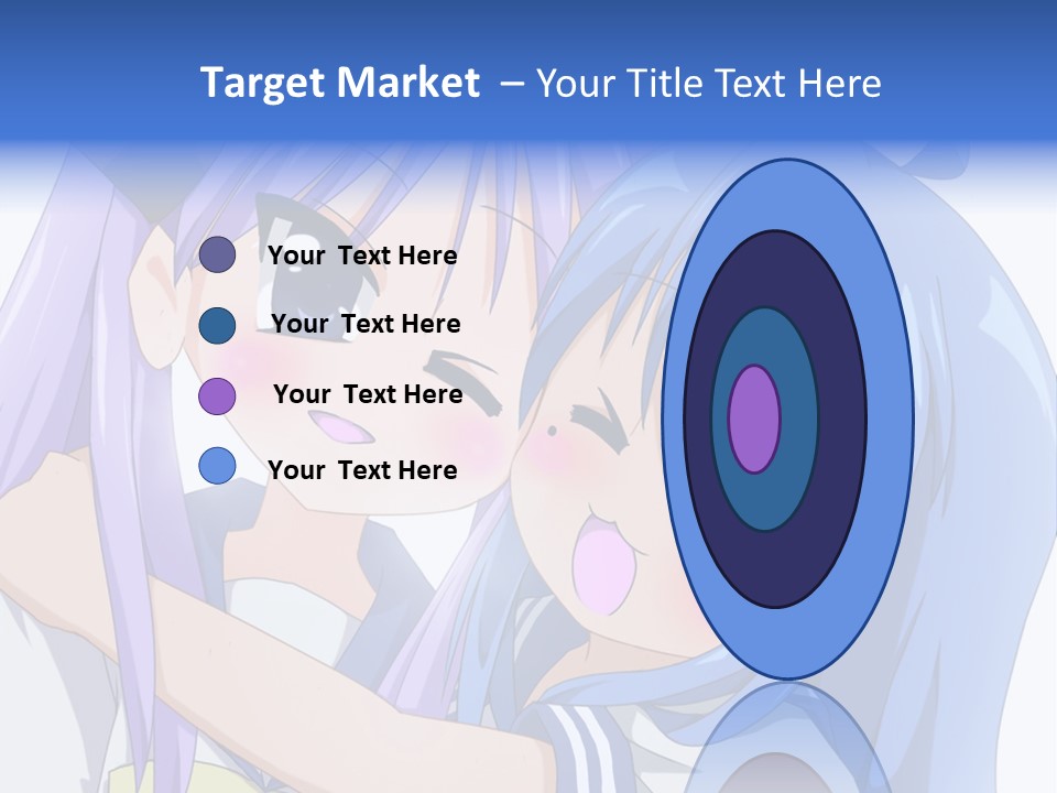 A Couple Of Anime Girls Hugging Each Other PowerPoint Template