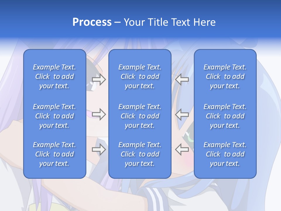 A Couple Of Anime Girls Hugging Each Other PowerPoint Template