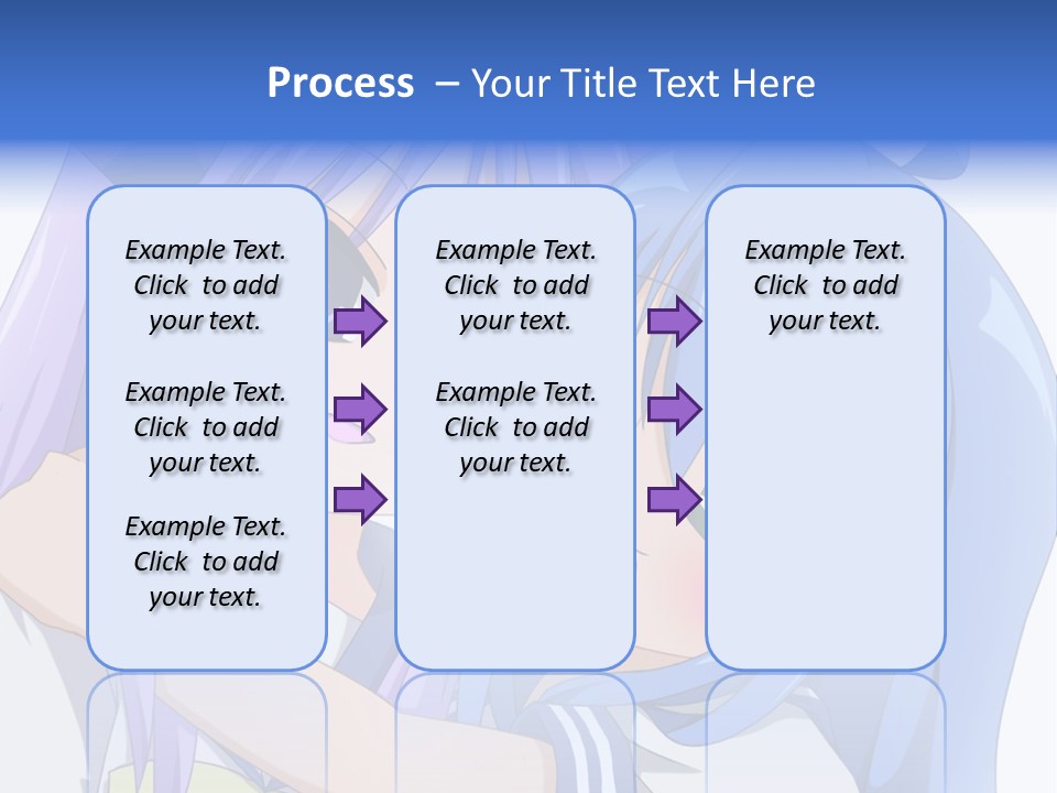 A Couple Of Anime Girls Hugging Each Other PowerPoint Template