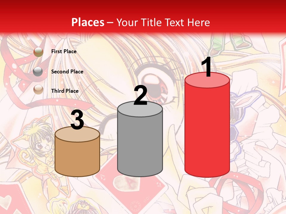 A Cartoon Character With A Red Background PowerPoint Template