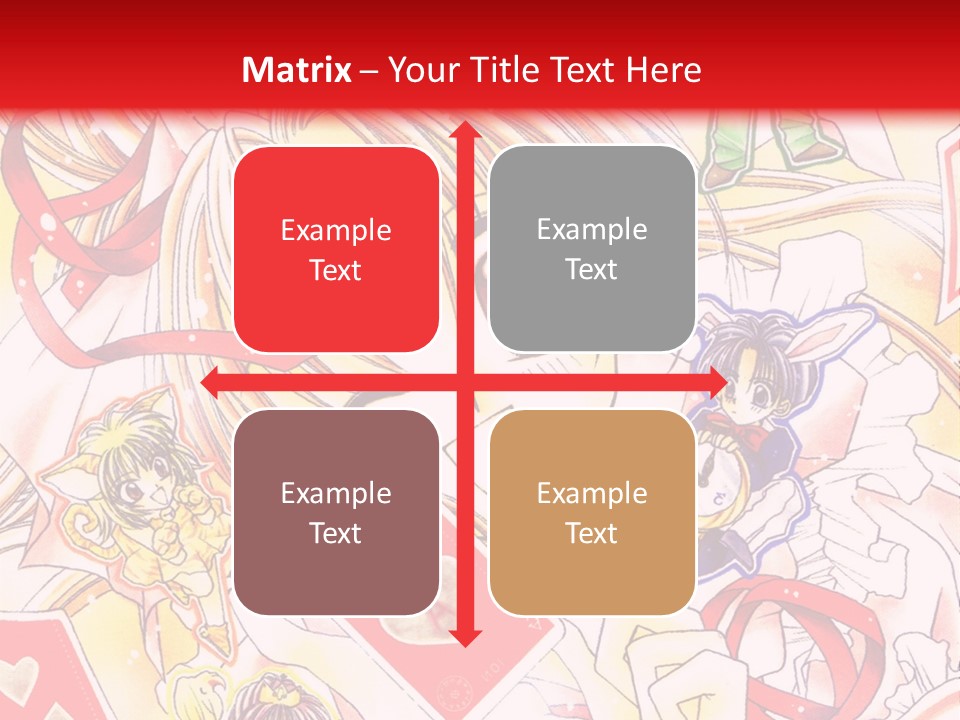 A Cartoon Character With A Red Background PowerPoint Template