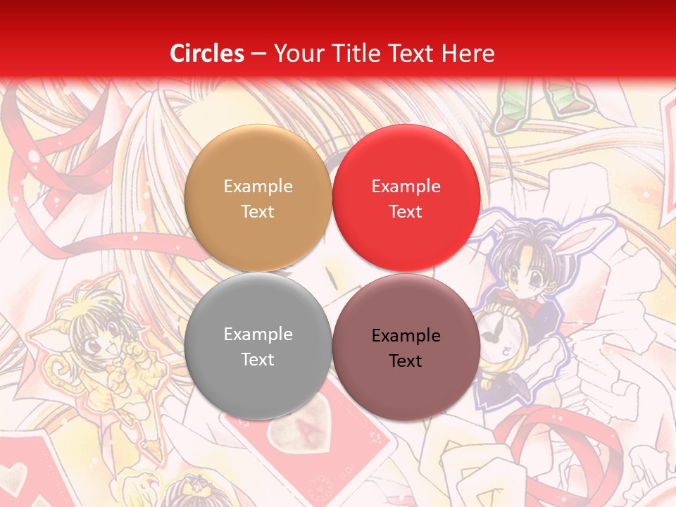 A Cartoon Character With A Red Background PowerPoint Template