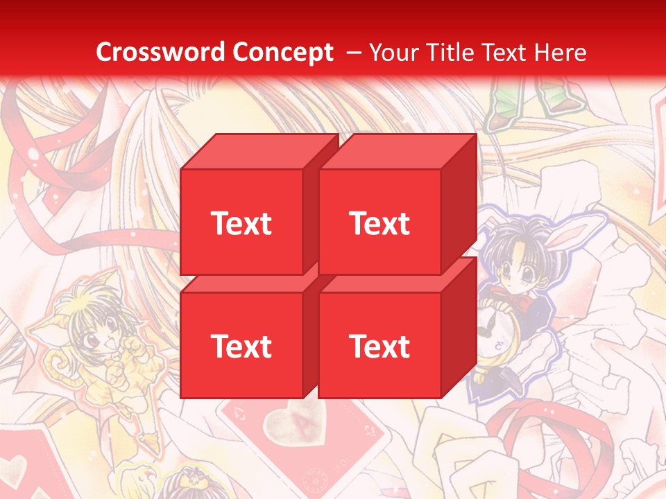 A Cartoon Character With A Red Background PowerPoint Template