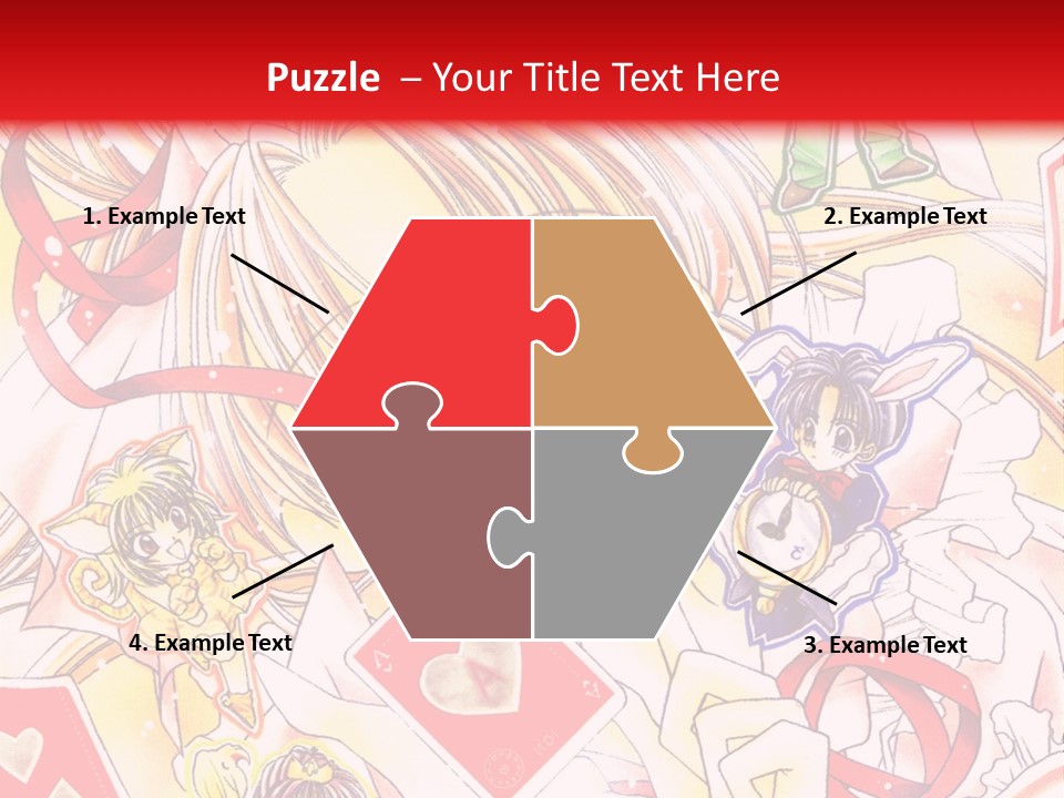 A Cartoon Character With A Red Background PowerPoint Template