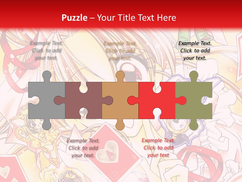 A Cartoon Character With A Red Background PowerPoint Template