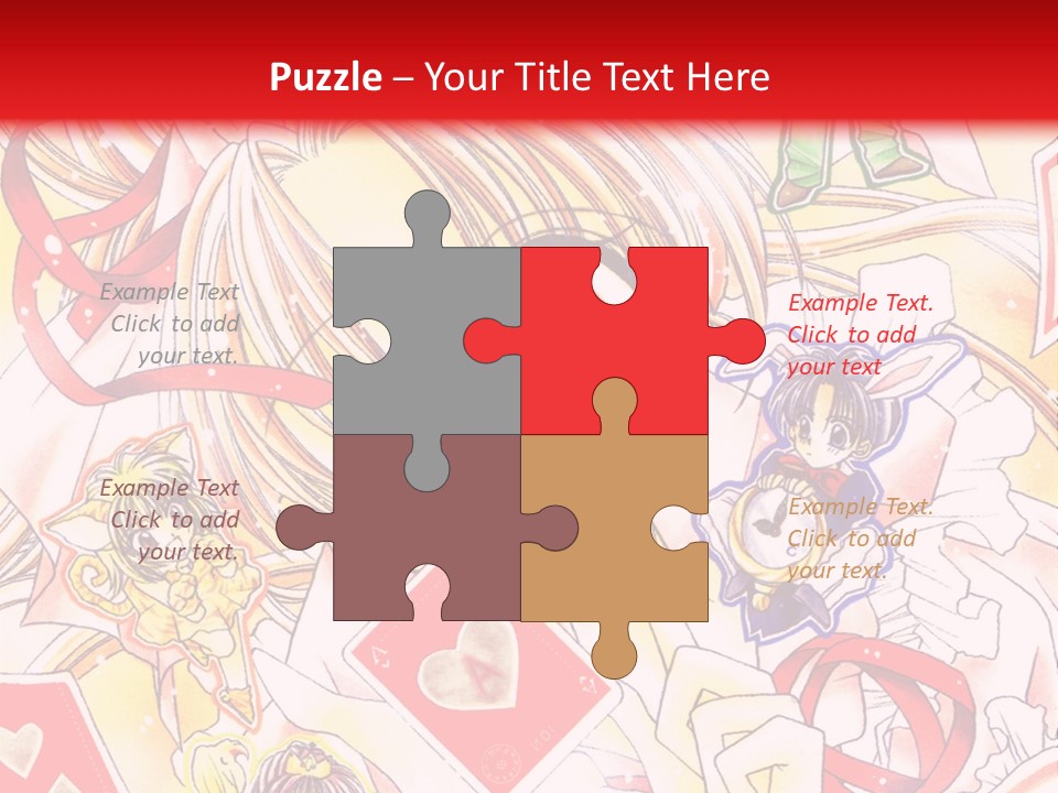 A Cartoon Character With A Red Background PowerPoint Template