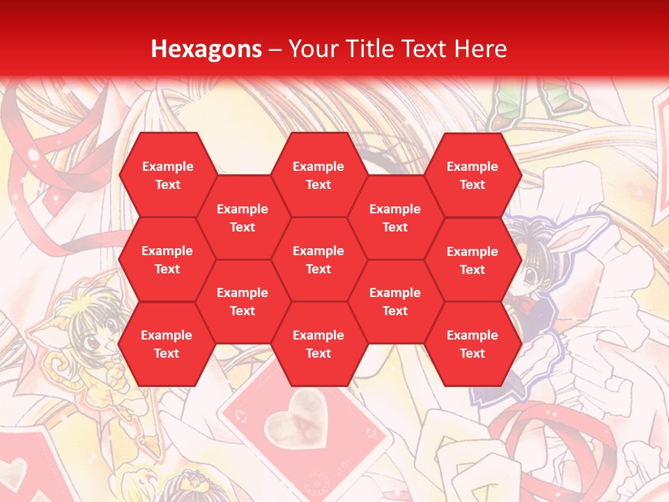 A Cartoon Character With A Red Background PowerPoint Template