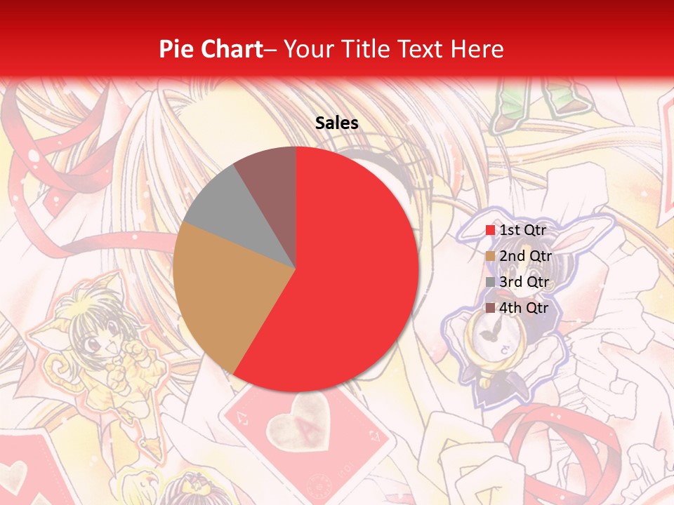 A Cartoon Character With A Red Background PowerPoint Template