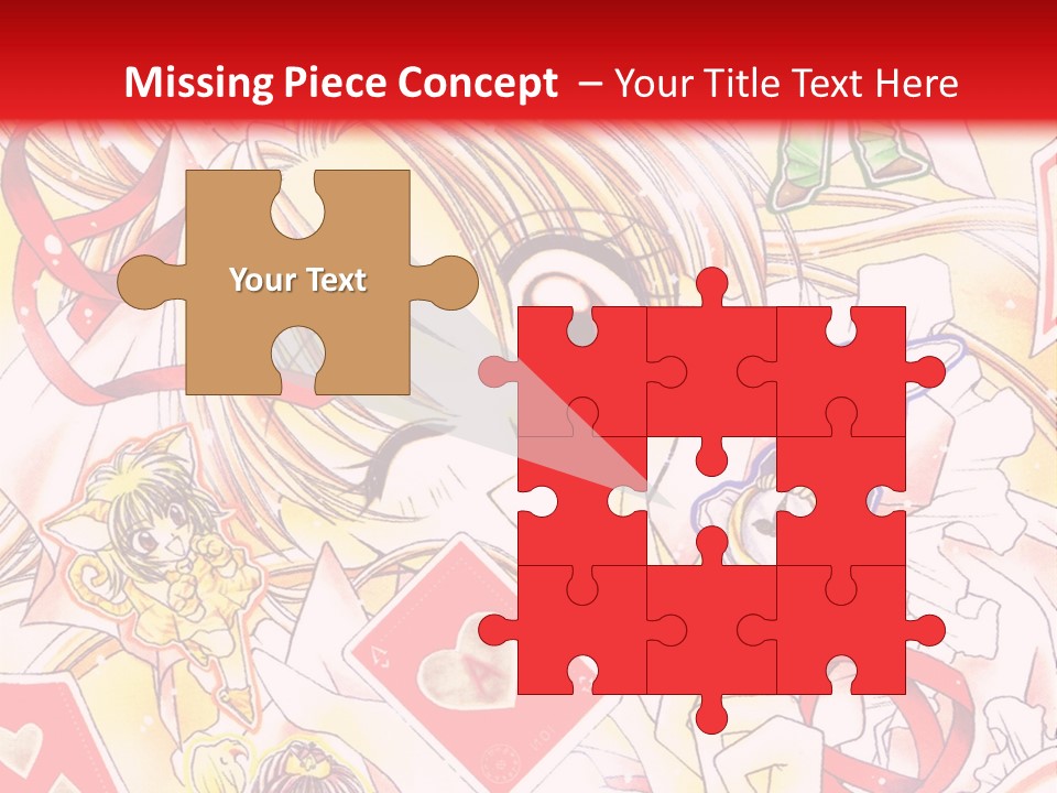 A Cartoon Character With A Red Background PowerPoint Template