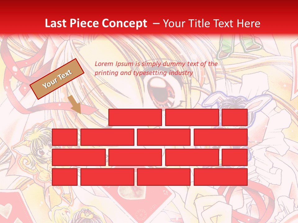 A Cartoon Character With A Red Background PowerPoint Template