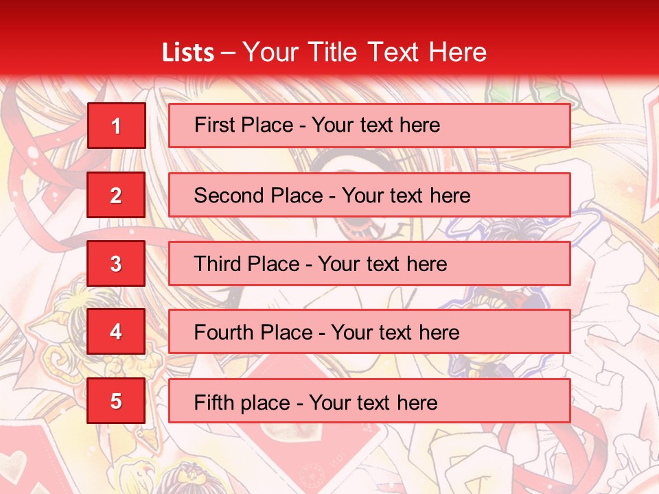 A Cartoon Character With A Red Background PowerPoint Template