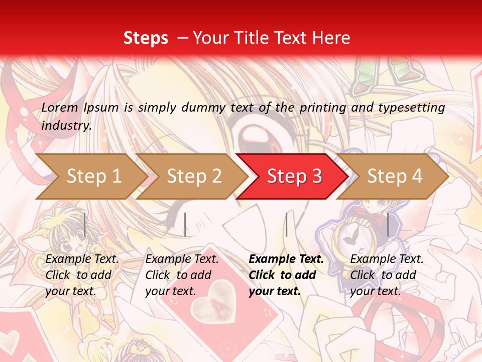 A Cartoon Character With A Red Background PowerPoint Template