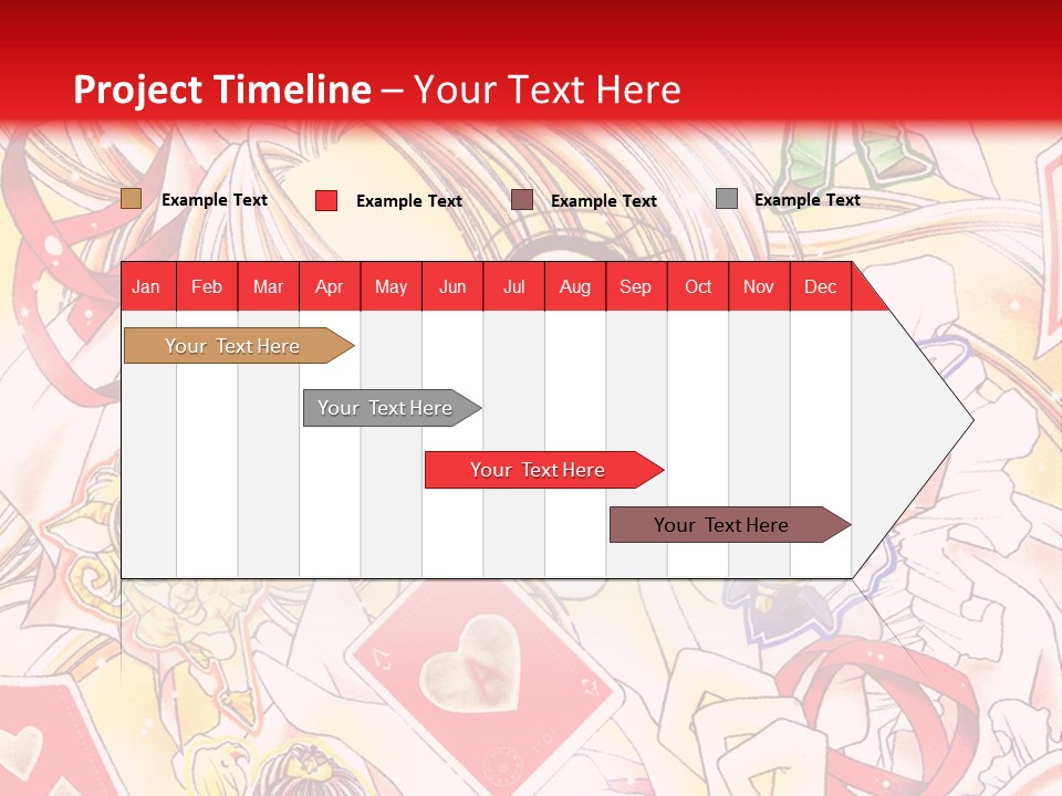 A Cartoon Character With A Red Background PowerPoint Template