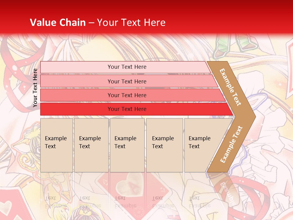 A Cartoon Character With A Red Background PowerPoint Template