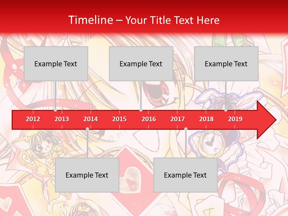 A Cartoon Character With A Red Background PowerPoint Template