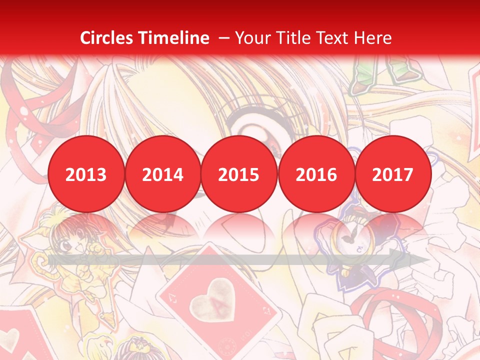 A Cartoon Character With A Red Background PowerPoint Template