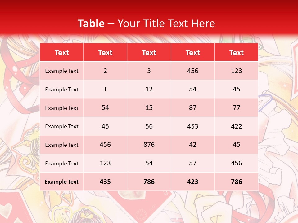 A Cartoon Character With A Red Background PowerPoint Template