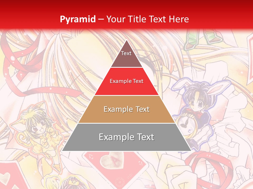 A Cartoon Character With A Red Background PowerPoint Template