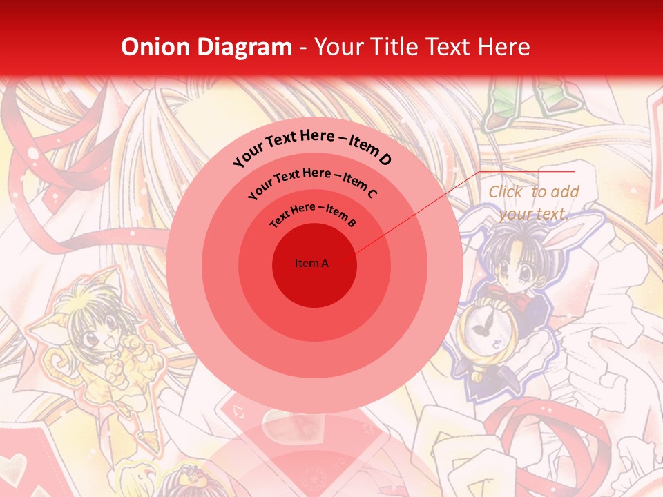 A Cartoon Character With A Red Background PowerPoint Template