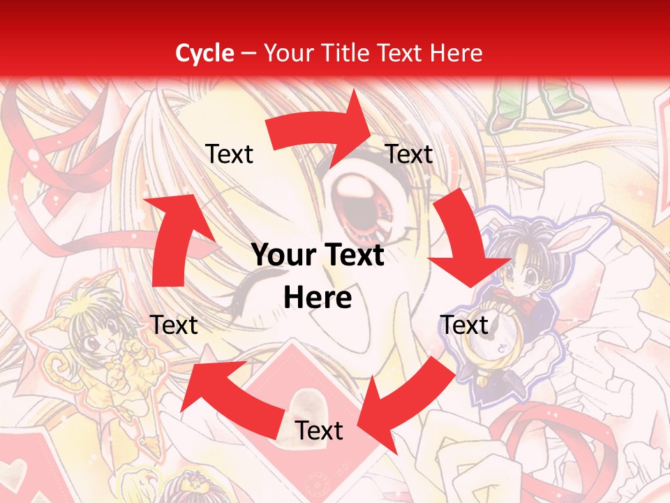 A Cartoon Character With A Red Background PowerPoint Template