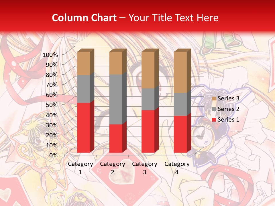 A Cartoon Character With A Red Background PowerPoint Template